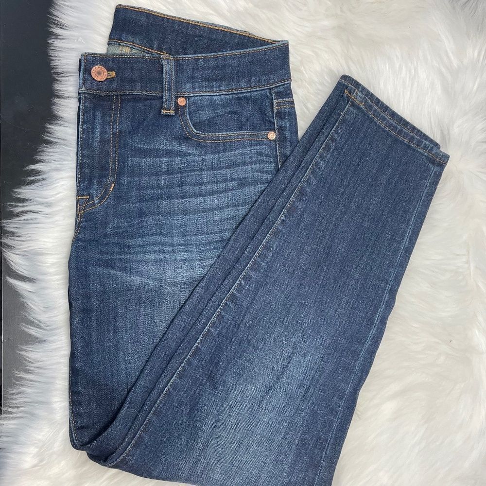 Talbots Flawless Girlfriend High Rise Jeans Dark Wash Sz 4